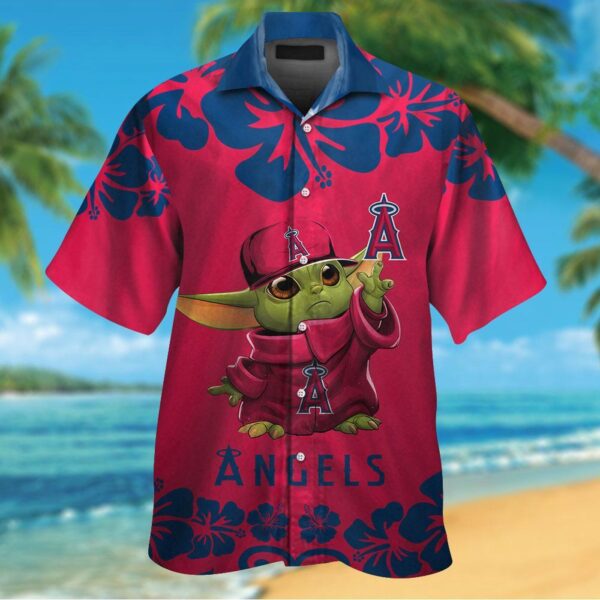 Los Angeles Angels and Baby Yoda Hawaiian Shirt #2 – Unique Summer Style!