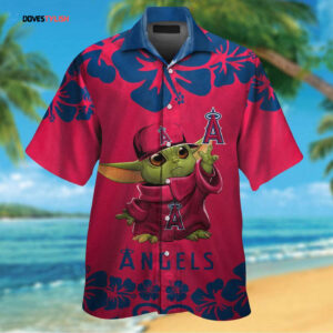 Los Angeles Angels and Baby Yoda Hawaiian Shirt #2 - Unique Summer Style!