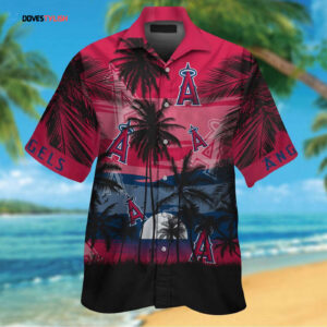 Los Angeles Angels Hawaiian Shirt #2 - Official MLB Merchandise