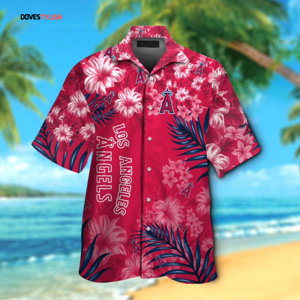 Los Angeles Angels Hawaiian Shirt #4 – Official MLB Merchandise Los Angeles Angels Hawaiian Shirt #4 – Official MLB Merchandise