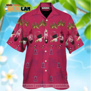 Los Angeles Angels Hawaiian Shirt - Official MLB Team Apparel