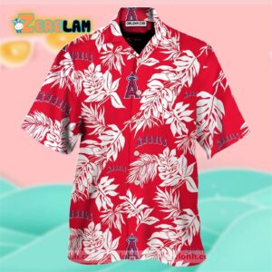 Los Angeles Angels Logo Aloha Hawaiian Shirt – Official MLB Merchandise