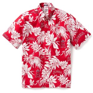 Los Angeles Angels Logo Aloha Hawaiian Shirt – Official MLB Team Merchandise