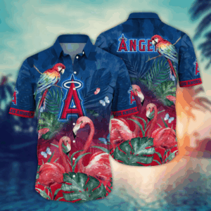 Los Angeles Angels MLB Flower Hawaii Shirt And Tshirt For Fans, Summer Football Shirts