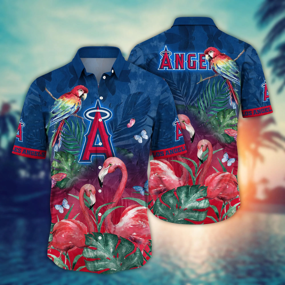 Los Angeles Angels MLB Flower Hawaii Shirt And Tshirt For Fans, Summer Football Shirts