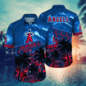 Los Angeles Angels MLB Flower Hawaii Shirt  For Fans, Summer Football Shirts