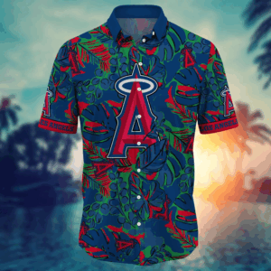 Los Angeles Angels MLB Flower Hawaii Shirt   For Fans, Summer Football Shirts
