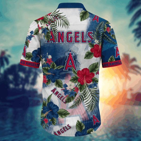Los Angeles Angels MLB Flower Hawaii Shirt   For Fans, Summer Football Shirts