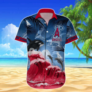 Los Angeles Angels MLB-Hawaiian Shirt Custom  For Men Women