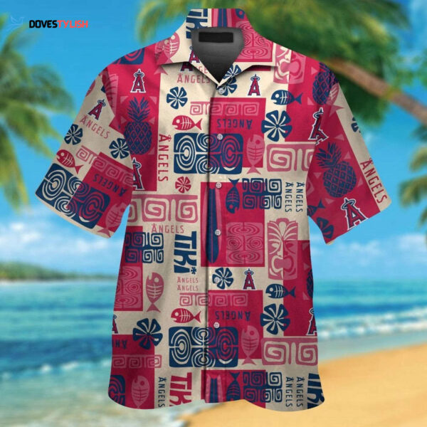 Los Angeles Angels Tropical Aloha Hawaiian Shirt Set for Men Women and Kids – MTE05