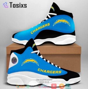 Los Angeles Chargers Air Jordan 13 Custom Sneaker - Perfect Gift for Fans