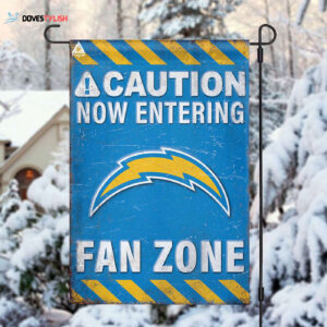 Los Angeles Chargers Fan Zone Flag, NFL Welcome Sport Flag - House Garden Decor Gift