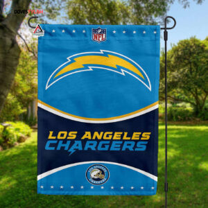 Los Angeles Chargers Football Team Flag, NFL Premium Two-sided Vertical Flag - House Garden Decor Gift