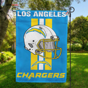 Los Angeles Chargers Helmet Vertical Flag, Chargers NFL Outdoor Flag - House Garden Decor Gift
