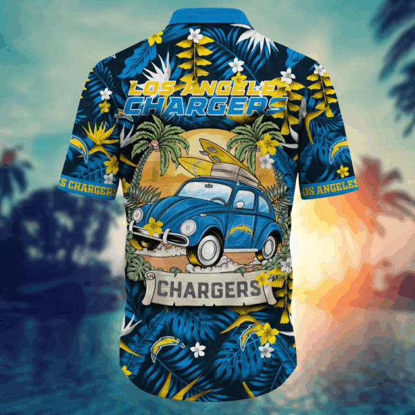 Los Angeles Chargers NFL Flower Hawaii Shirt  For Fans, Summer Football Shirts