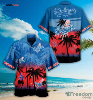 Los Angeles Dodgers Hawaiian Shirt for Fans - Official MLB Merchandise