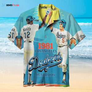 Los Angeles Dodgers Hawaiian Shirt - Official MLB Merchandise