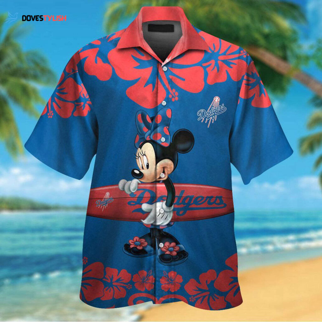 Los Angeles Dodgers & Minnie Mouse Hawaiian Shirt – Official MLB Disney Collab
