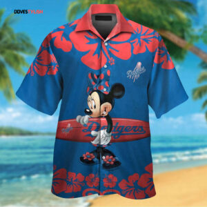 Los Angeles Dodgers & Minnie Mouse Hawaiian Shirt - Official MLB Disney Collab