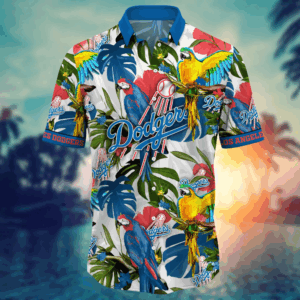 Los Angeles Dodgers MLB Flower Hawaii Shirt And Tshirt For Fans, Summer Football Shirts 3