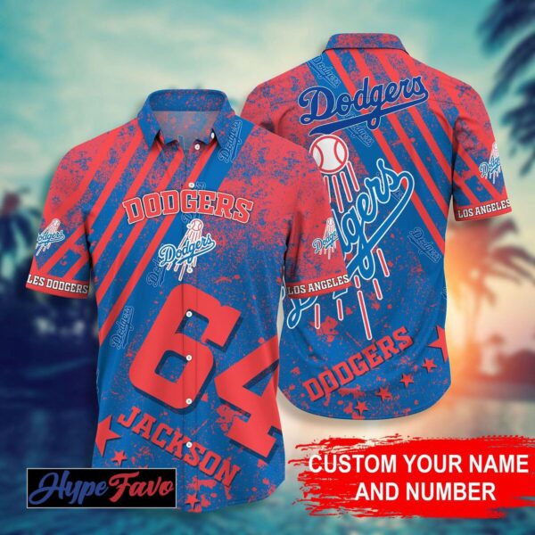 Custom Los Angeles Dodgers MLB Hawaiian Shirt – Personalized Baseball Fan Gear