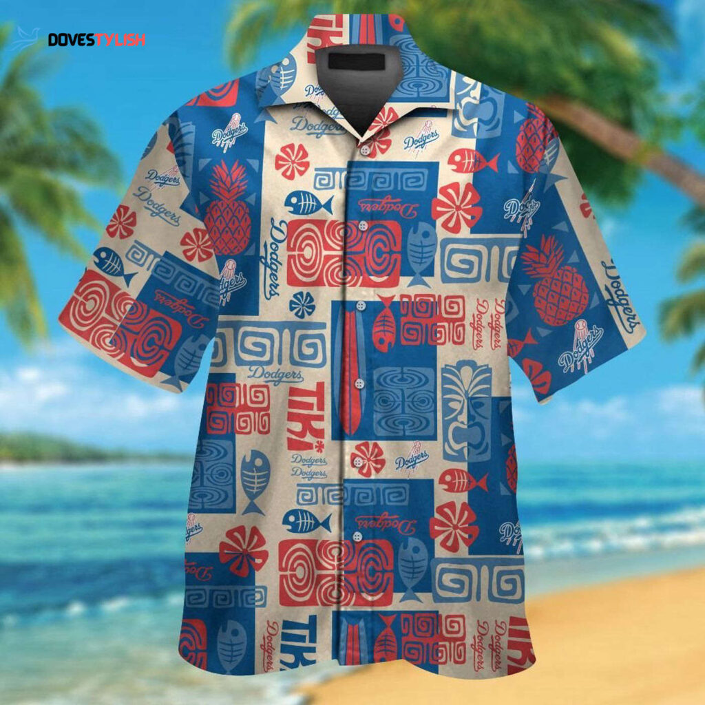 Los Angeles Dodgers Hawaiian Shirt Set for Men Women & Kids – MTE04