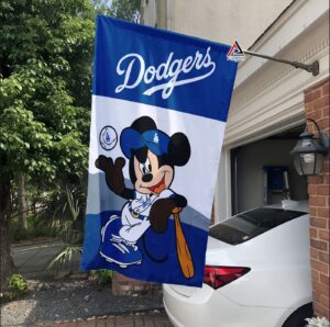 Los Angeles Dodgers x Mickey Baseball Flag MLB Premium Flag