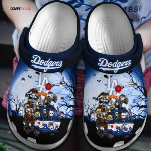 Los Angeles Dodgers x Scary Movie Villains Unisex Blue Clogs