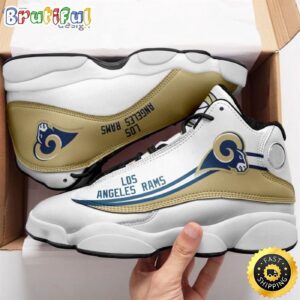 Los Angeles Rams Air Jordan 13 Custom Sneaker - Perfect Gift for Fans
