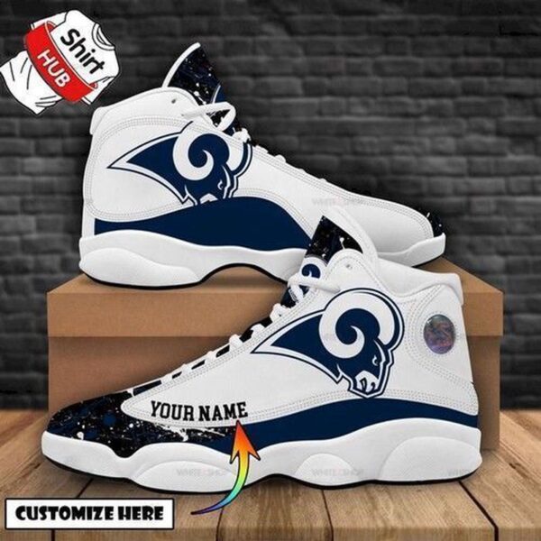 Los Angeles Rams Air Jordan 13 Sneaker Custom: Perfect Gift for Fans