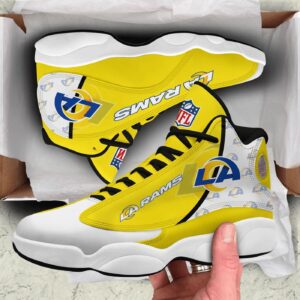 Los Angeles Rams Air Jordan 13 Custom Sneakers - Perfect Gift for Fans!