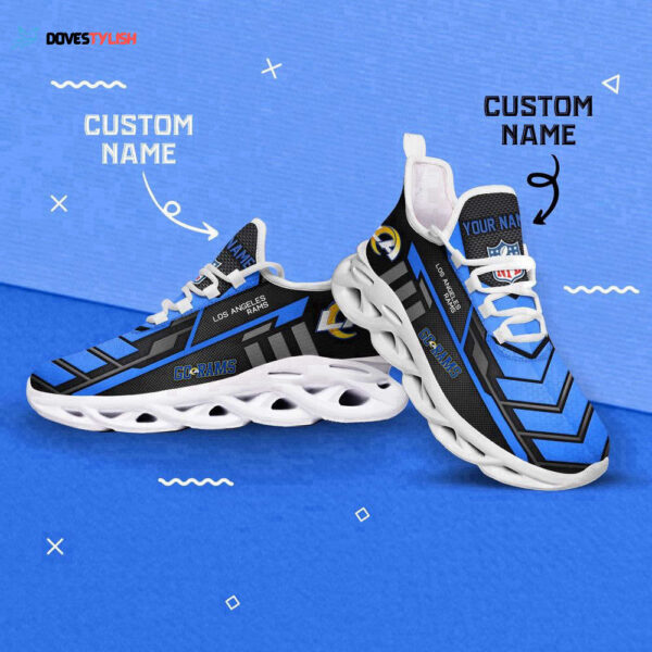 Los Angeles Rams Custom Name Max Soul Shoes For Men And Women