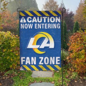 Los Angeles Rams Fan Zone Flag, NFL Welcome Sport Flag – House Garden Decor Gift