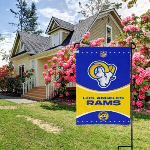 Los Angeles Rams Football Team Flag, NFL Premium Two-sided Vertical Flag – House Garden Decor Gift