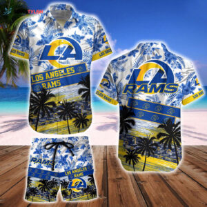 Los Angeles Rams Hawaiian Shirt And Beach Short - Gift for Men Women