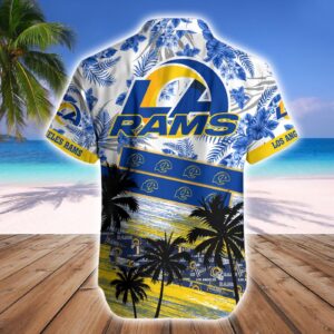Los Angeles Rams Hawaiian Shirt And Beach Short - Gift for Men Women 3