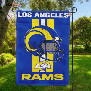 Los Angeles Rams Helmet Vertical Flag, Rams NFL Outdoor Flag - House Garden Decor Gift