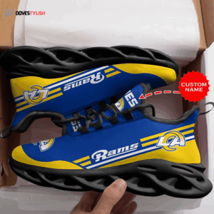 Los Angeles Rams Max Soul Shoes Nfl Max Soul Shoes, Personalized Shoes For Men And Women
