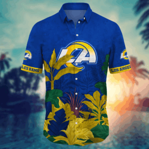 Los Angeles Rams NFL Flower Hawaii Shirt  For Fans, Summer Football Shirts