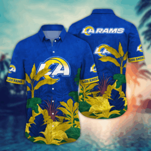 Los Angeles Rams NFL Flower Hawaii Shirt  For Fans, Summer Football Shirts