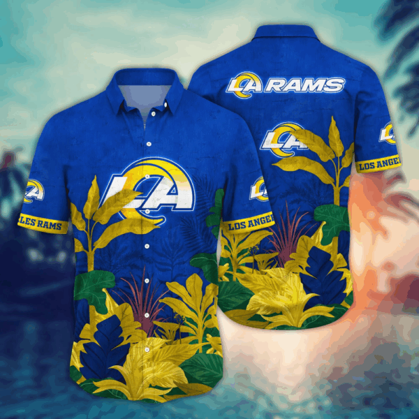 Los Angeles Rams NFL Flower Hawaii Shirt  For Fans, Summer Football Shirts