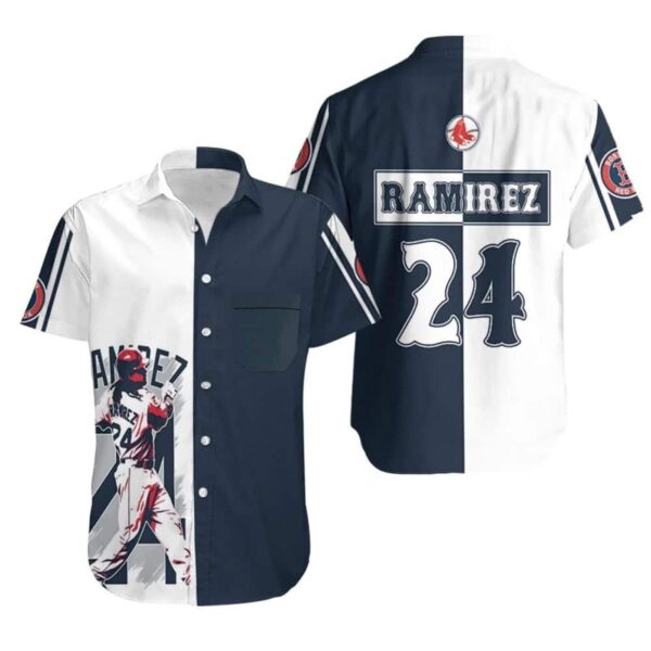 Manny Ramirez 24 Boston Red Sox Hawaiian Shirt: Official MLB Merchandise