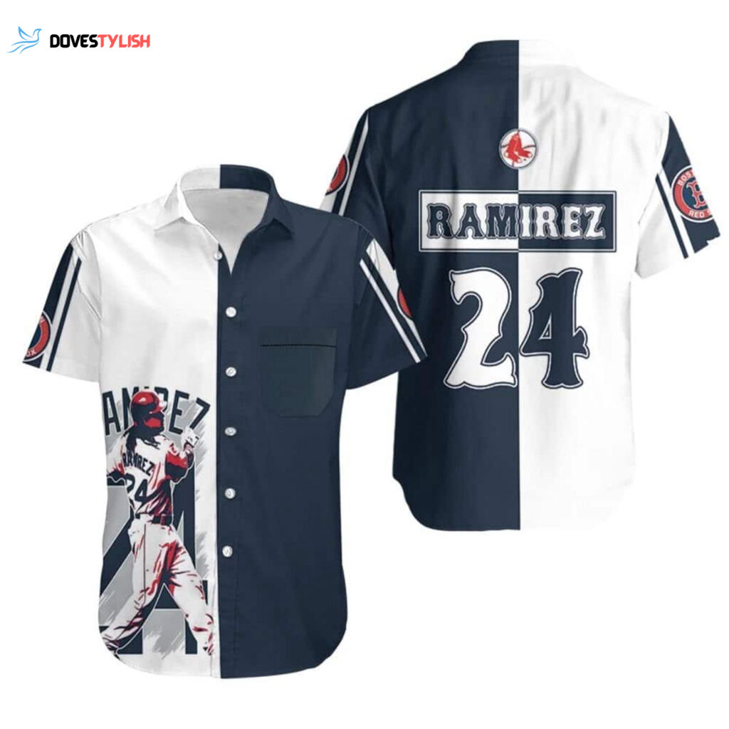 Manny Ramirez 24 Boston Red Sox Hawaiian Shirt: Official MLB Merchandise