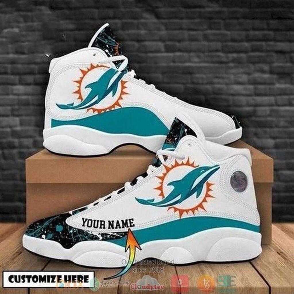 Miami Dolphins Air Jordan 13 Sneaker Custom – Perfect Gift for Fans of the Team Miami Dolphins Air Jordan 13 Sneaker Custom – Perfect Gift for Fans of the Team
