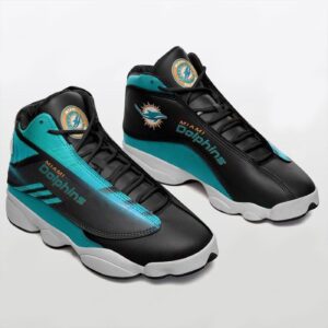 Custom Miami Dolphins Air Jordan 13 Sneaker - Perfect Gift for Fans
