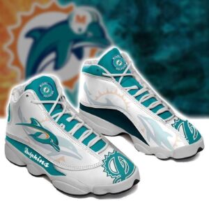 Miami Dolphins Air Jordan 13 Custom Sneakers: Perfect Gift for Fans