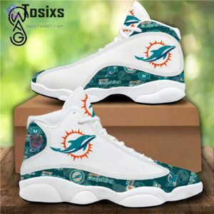 Miami Dolphins Air Jordan 13 Custom Sneaker: Perfect Gift for Fans