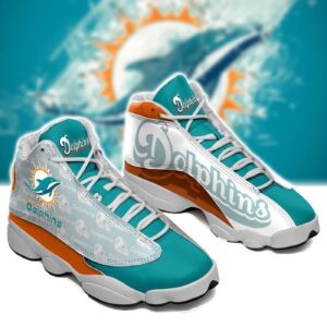 Custom Miami Dolphins Air Jordan 13 Sneaker - Perfect Gift for Fans