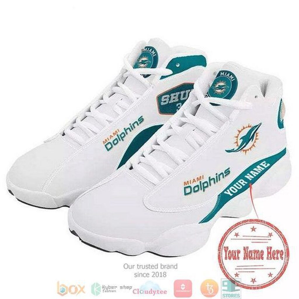 Custom Miami Dolphins Air Jordan 13 Sneaker – Perfect Gift for Fans Custom Miami Dolphins Air Jordan 13 Sneaker – Perfect Gift for Fans