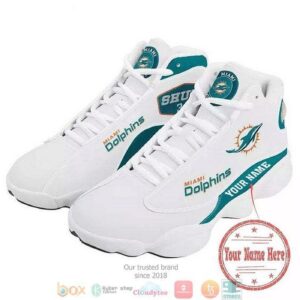 Custom Miami Dolphins Air Jordan 13 Sneaker - Perfect Gift for Fans